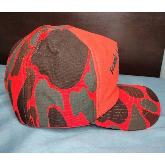 Vintage Frank Upchurch Co Deer Hunting Snapback Cap Hat Orange High Visibility 1 - Picture 5 of 16
